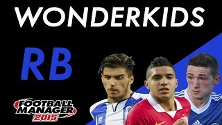 Football Manager 2015  WONDERKIDS  RIGHT BACKS [upl. by Llehcnom]