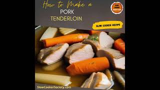 Easy Pork Tenderloin Crock Pot Recipes  Slow Cooker Pork Tenderloin Cooking Guide [upl. by Ikcim]