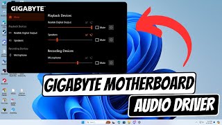 How to download gigabyte motherboard audio driver on windows 11 [upl. by Mackenzie]