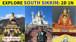 TOP 5 TOURIST PLACES OF SOUTH SIKKIM  Namchi Chardham  Samdruptse  Ravangla Buddha park [upl. by Berlyn620]