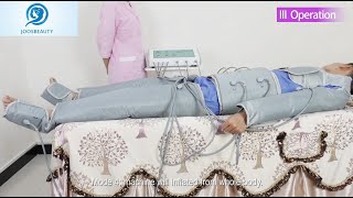 How to Setup The Infrared Pressotherapy Machine  WLJMLB1219  Lymphatic Drainage [upl. by Miof Mela965]