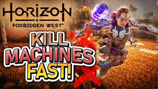 Horizon Forbidden West How to Kill Machines FAST  Complete Combat Guide [upl. by Annadiana691]