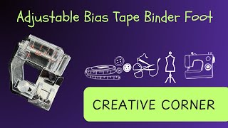 Adjustable Bias Tape Binder Foot  Sewing foot strap stitching sewingfoot binderfoot [upl. by Celle]