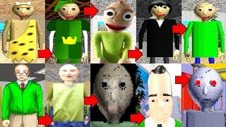 Evolution of Baldi in Baldis Basics 2019 [upl. by Eldnik]