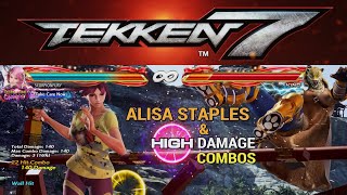 Tekken 7 Alisa Combos Season 4 [upl. by Naoh]