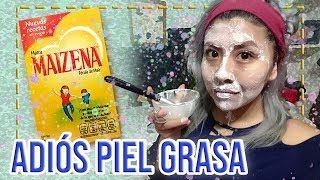 ELIMINA EL EXCESO DE GRASA DE LA CARA CON MASCARILLA DE MAIZENA ║HI KALI♥ [upl. by Meerak528]