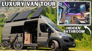 Inside the Most FUTURISTIC Campervan  DIY Van Tour [upl. by Kamilah]