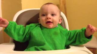 7 month old baby talking  hilarious [upl. by Assirol591]