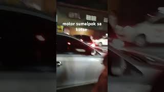 Kotse nasalpok Ng motor sa floodway cainta [upl. by Asilim]