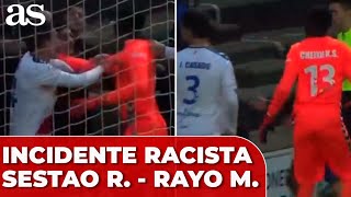 Se SUSPENDE el SESTAO RIVER  RAYO MAJADAHONDA por INSULTOS RACISTAS [upl. by Akcirehs]