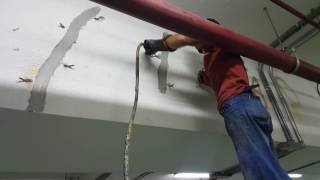 Sama Tadmur Conbextra EP10 injection in Jeddah at Al Jazira Bank Shear cracks filling [upl. by Clim]