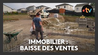 Immobilier bâtiment  les ventes de logements neufs en chute libre [upl. by Nosyaj]