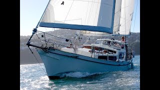 Herreshoff 40 Ketch Cruising Yacht  Walkthrough [upl. by Huppert]