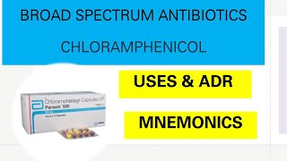 ChloramphenicolBroad Spectrum AntibioticsMechanismADRUsesexplained in TamilMnemonics [upl. by Ninehc]