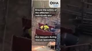 Rescue Operations  Safety First  Confined Space Rescue  OSHA confinedspace rescue construction [upl. by Sevik743]