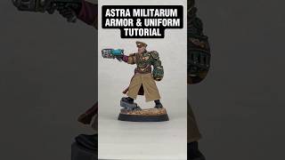 Astra Militarum Armor amp Uniform Tutorial Quick Painting Tips for Warhammer 40K warhammer40k tips [upl. by Asiole]