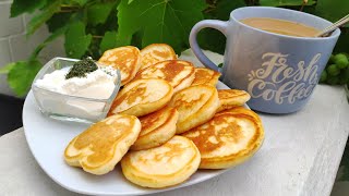 Оладьи на молоке очень пышные и воздушные без дрожжей  pancakes with milk [upl. by Eelyk]