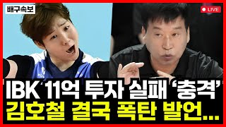 여자배구 IBK기업은행 11억 투자 실패 충격 세터는 느리고 이소영은 아프다 결국 김호철 폭탄 발언 [upl. by Vilberg44]