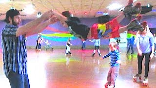 EXTREME ROLLERSKATING WITH KIDS [upl. by Enelrae]