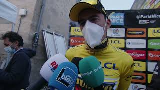 Christophe Laporte  Interview à larrivée  ParisNice 2022  Etape 3 [upl. by Hinman686]