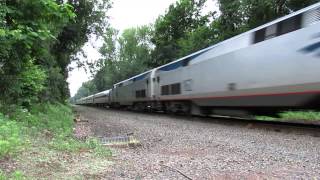 Amtrak Vermonter 56 with business cars 6172015 [upl. by Tailor217]