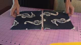 Zipper pouch tutorial  Super easy 5 minutes 5 straight seams [upl. by Ahsenrac]