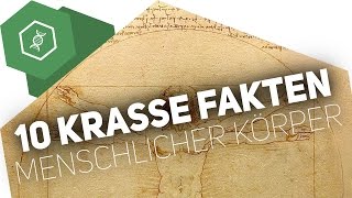 10 KRASSE FAKTEN über den menschlichen Körper [upl. by Niltak]