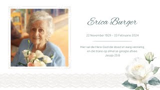 Funeral Erica Burger  1 March 2024 [upl. by Atiuqcir]