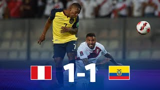 Eliminatorias  Perú 11 Ecuador  Fecha 16 [upl. by Karalee]