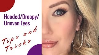 Pro Tips and Tricks for HOODED DROOPY or UNEVEN Eyes You NEED To Try  Risa Does Makeup [upl. by Ellak]