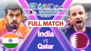 India vs Qatar  Full Match  PPTV 2021 Asian Sr mens JVA Volleyball Championship  Pool A [upl. by Moureaux]