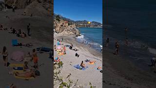 📍NERJA Spain 🇪🇦 Beach View from the Sunniest Town on Costa del Sol ☀️ travel beach summer [upl. by Teahan]