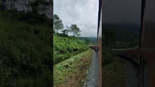 WDP4 Diesel Locomotive pulling SMVT Humsafar passing through Haflongassam haflong humsafar wdp4 [upl. by Rodmun]