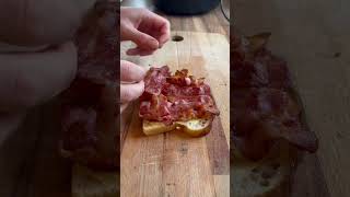 Bacon Sandwich Hard to beat food bacon breakfast breakfastfood breakfastsandwich bread [upl. by Fong]