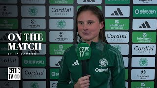 Emma Lawton On The Match  Celtic FC Women 20 Vorskla Poltava  Celts in the Champions League [upl. by Assirehc]