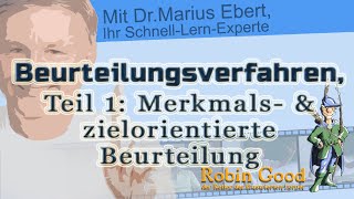 Beurteilungsverfahren ► Teil 1 Merkmalsorientierte und zielorientierte Beurteilung Begriffsklärung [upl. by Mclyman]