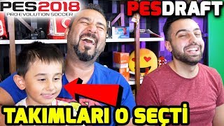 TAKIMLARI OĞLUM SEÇTİ  PES 2018 PESDRAFT [upl. by Lancelle]