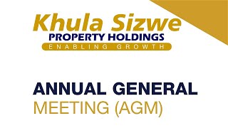 2024 Khula Sizwe Live AGM [upl. by Nailliw]