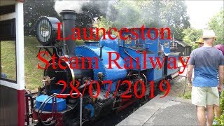 Real Railways Launceston Steam Railway 28072019 [upl. by Nettirb]