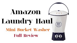 SHOES WASHER REVIEW  Portable Bucket Washer  Amazon Laundry Haul 2024 amazonhaul japan [upl. by Ahtiuqal140]