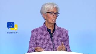 We are restrictive at the moment untill inflation to hit 2 target ECBs President Lagarde [upl. by Adnoluy959]