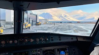 From cockpit Landing at the northernmost airport in the world svalbard [upl. by Jonny679]