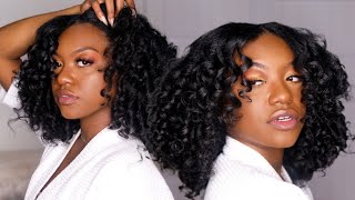 This Jumbo Flexi Rod Set on Blown Out Natural Hair is a MUST TRY 🔥🔥🔥 [upl. by Cas57]