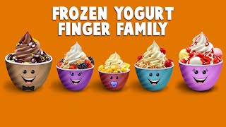 The Finger Family Frozen Yogurt Family Nursery Rhyme  Yogurt Finger Family Songs [upl. by Cosimo]