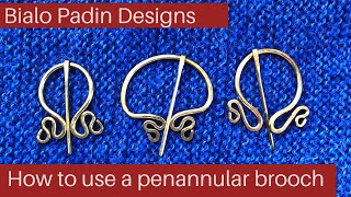 How to Use a Penannular Brooch [upl. by Gora]