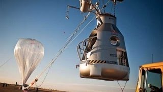 Felix Baumgartner Der Heliumballon und die Kapsel [upl. by Oivat]