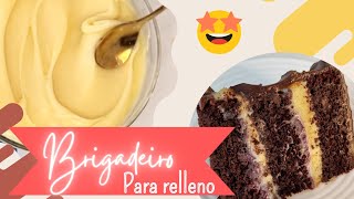 Crema Brigadeiro para relleno ESPECTACULAR y facil [upl. by Derfiniw]