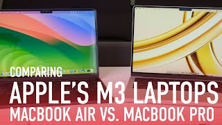 Which M3 Laptop Should You Buy Apple MacBook Air 13Inch vs MacBook Pro 14Inch [upl. by Victorie890]