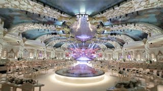 UAE Royal Wedding Exclusive behindthescenes shots inside Al Nahyan Extravagant Wedding production [upl. by Gnat]