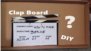 How To Make Clap Board DIY Jak zrobić klaps filmowy [upl. by Wolfson239]